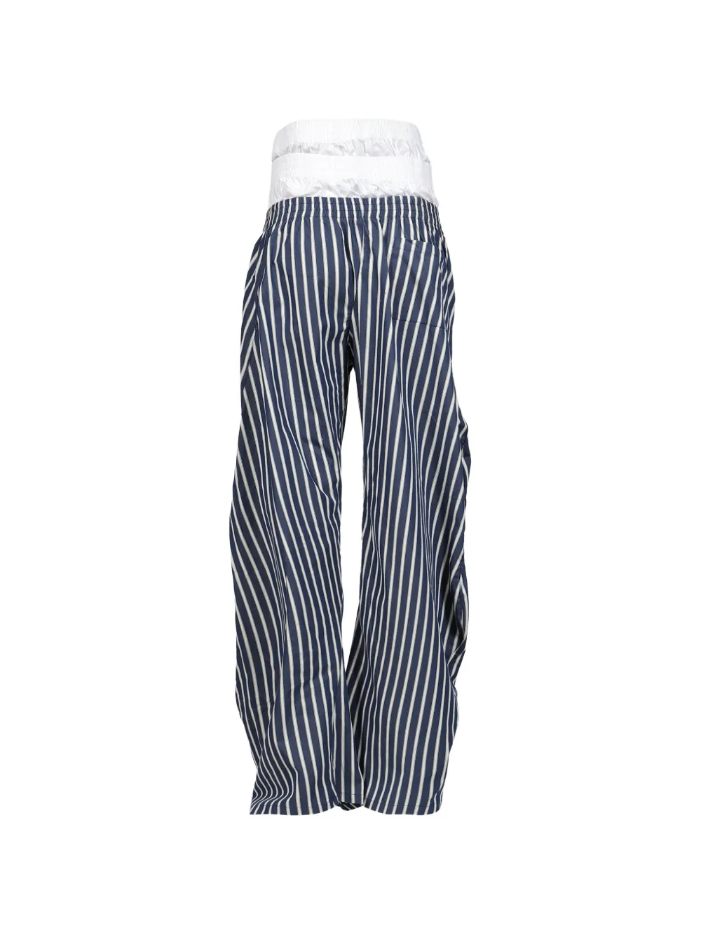 Natasha Zinko striped stacked trousers Blauw