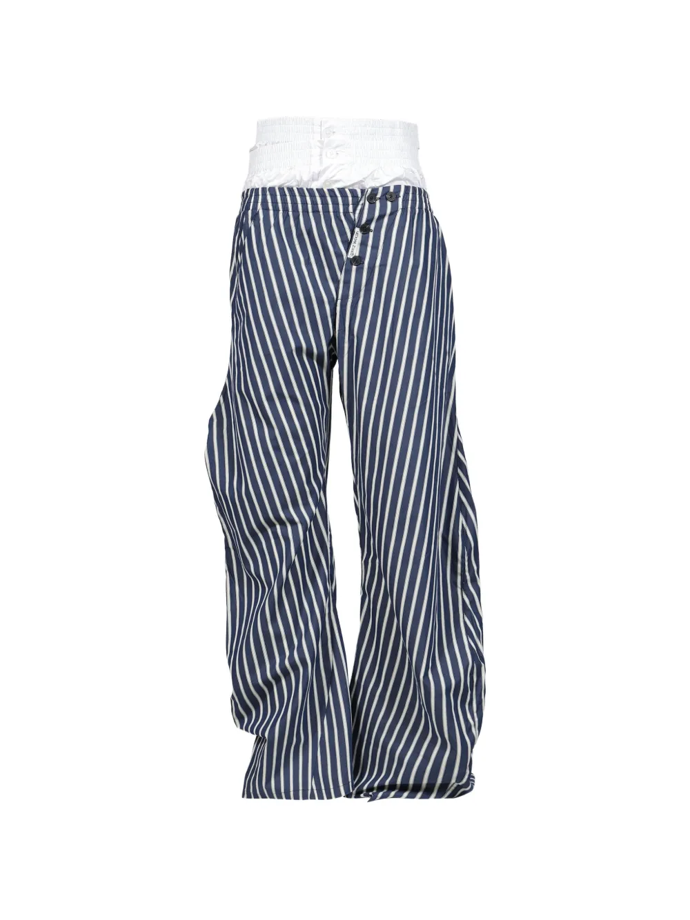 Natasha Zinko striped stacked trousers Blauw