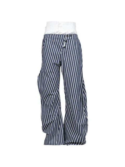 Natasha Zinko striped stacked trousers