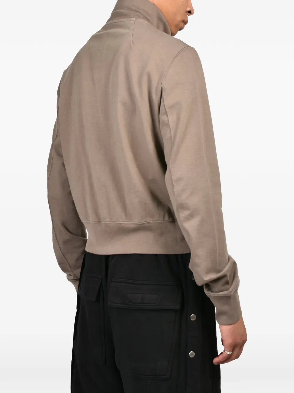 Rick Owens DRKSHDW funnel-neck zip-up jacket Beige