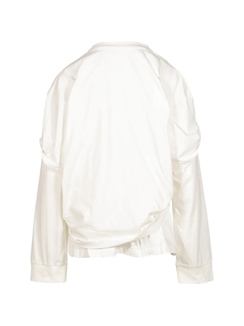 Natasha Zinko family distressed double-layer T-shirt Wit