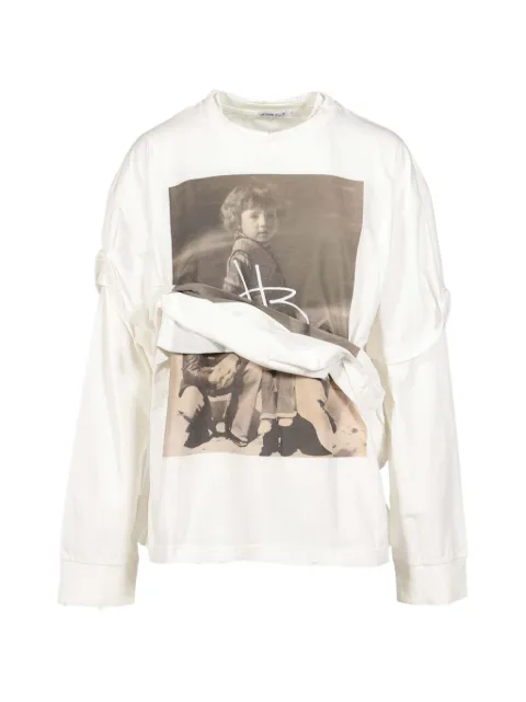 Natasha Zinko family distressed double-layer T-shirt