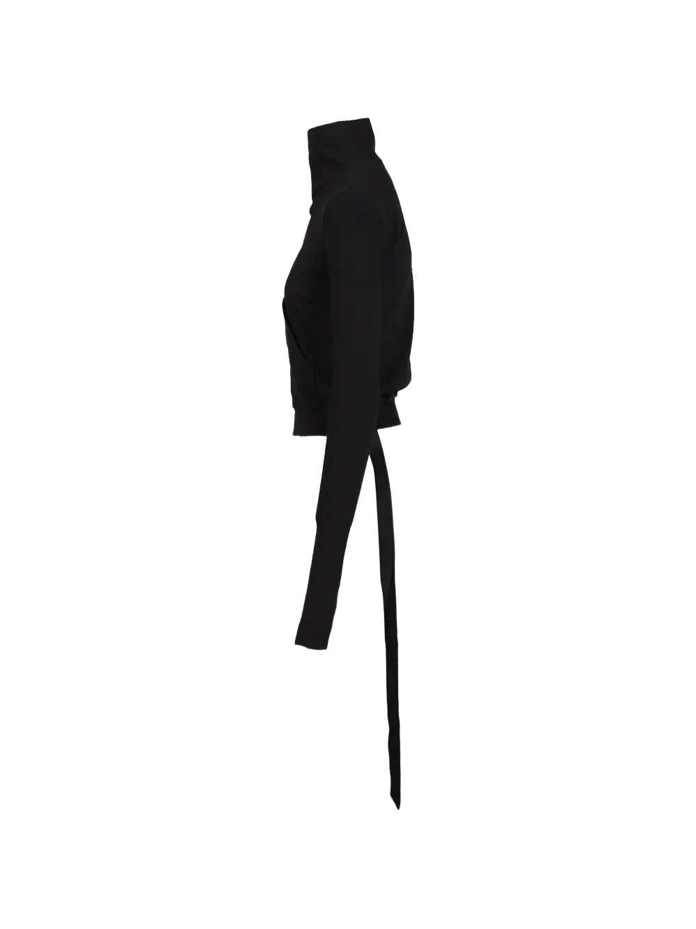 Rick Owens DRKSHDW Mountain asymmetric hoodie Zwart