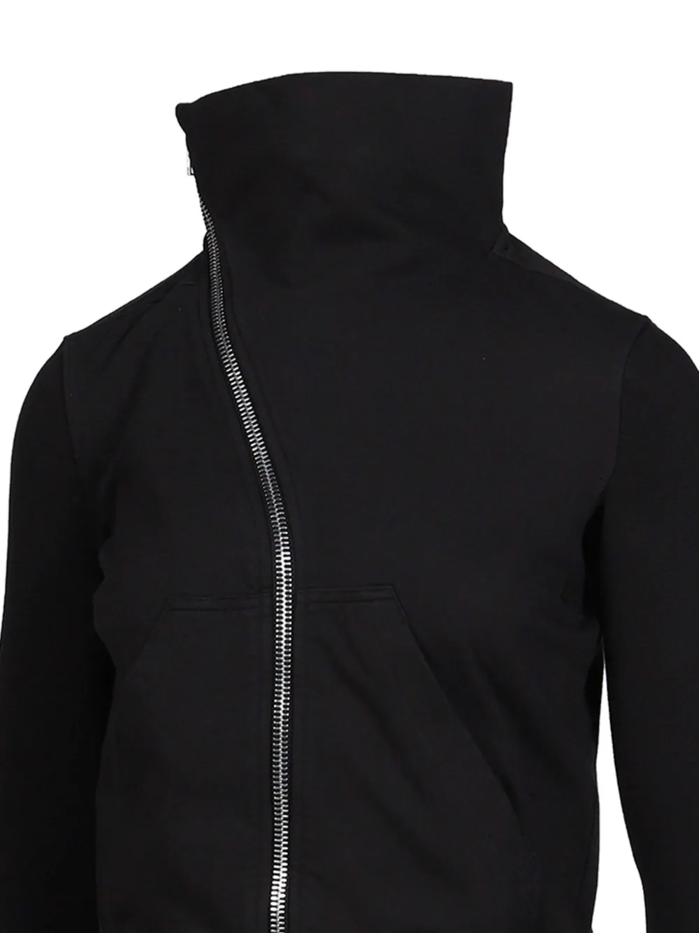 Rick Owens DRKSHDW Mountain asymmetric hoodie Zwart