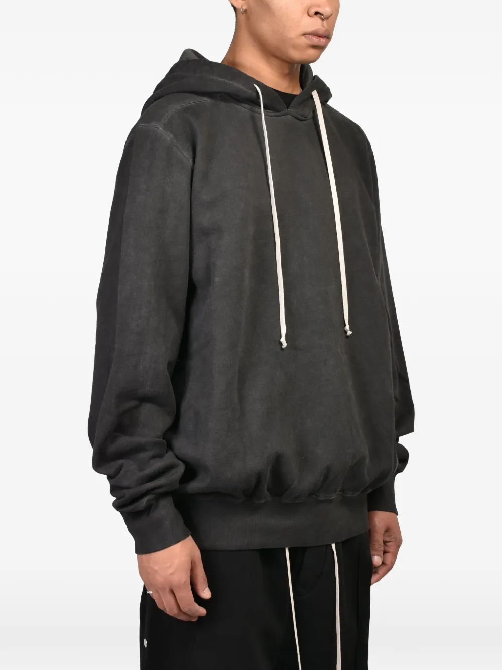 Rick Owens DRKSHDW oversized drawstring hoodie Zwart