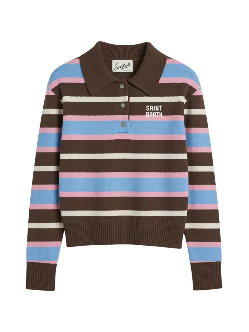 MC2 Saint Barth striped polo sweater Bruin