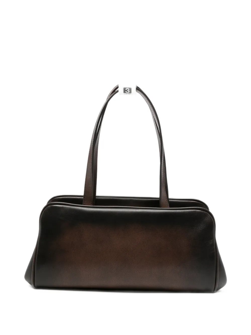 Maison MIHARA YASUHIRO faded-effect leather tote bag Bruin