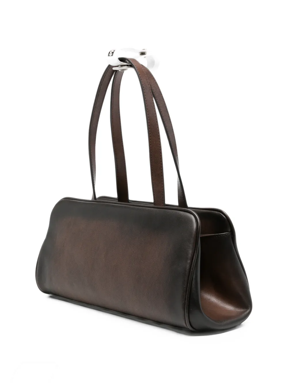 Maison MIHARA YASUHIRO faded-effect leather tote bag Bruin