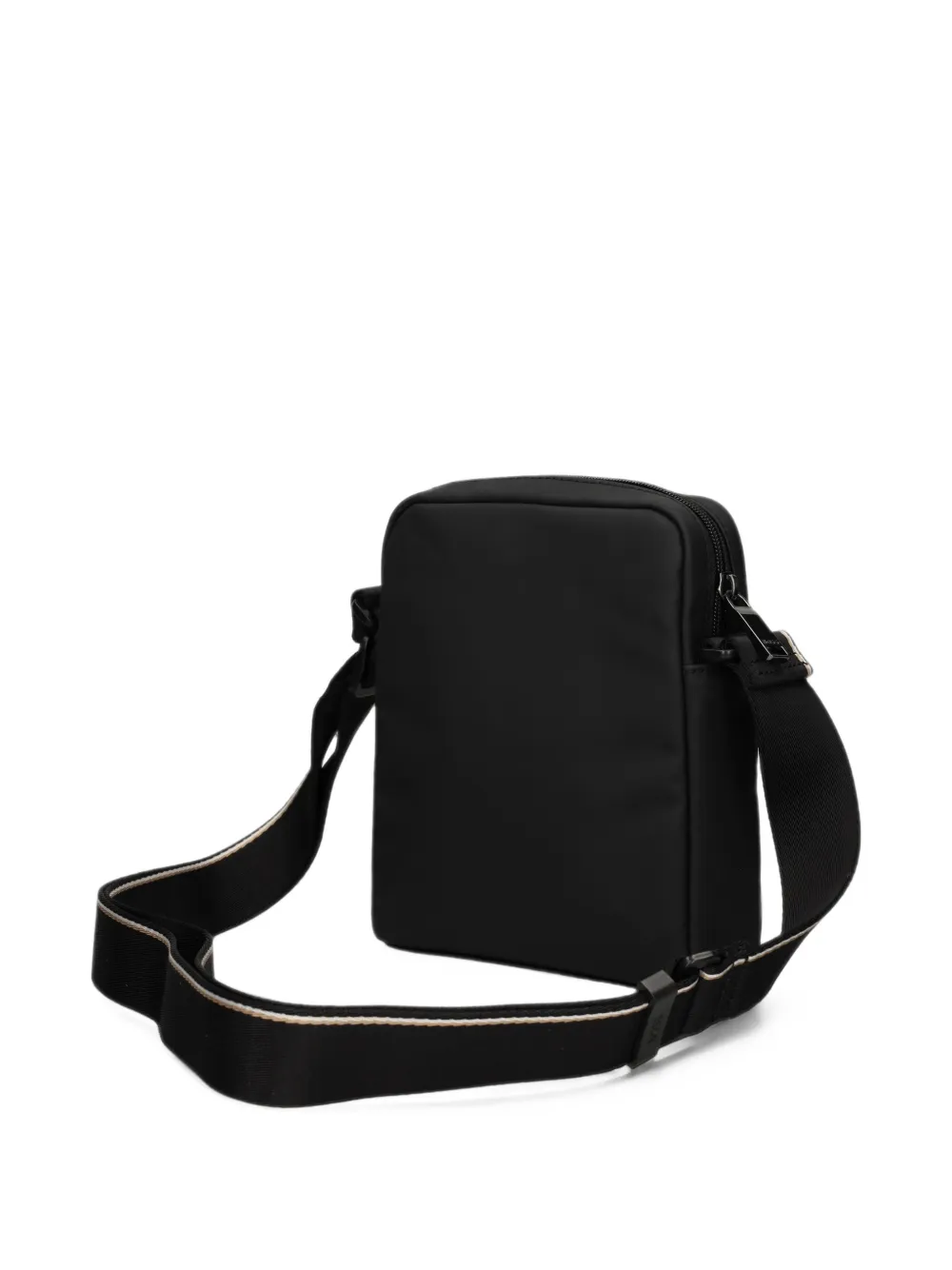 BOSS Zeph logo-plaque shoulder bag Zwart