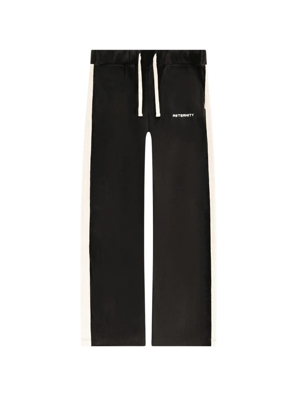 RETERNITY Studio side-stripe track pants - Nero