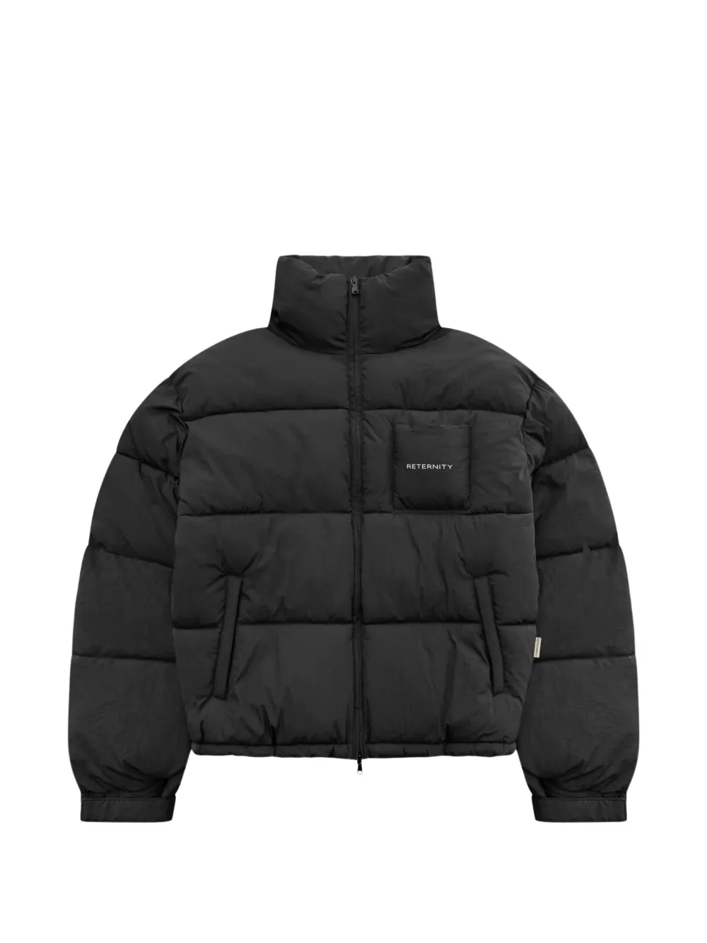 RETERNITY The reternity logo-patch puffer jacket - Nero