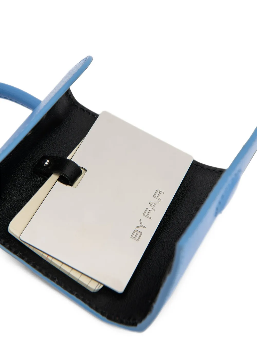 BY FAR Mini card holder Blauw