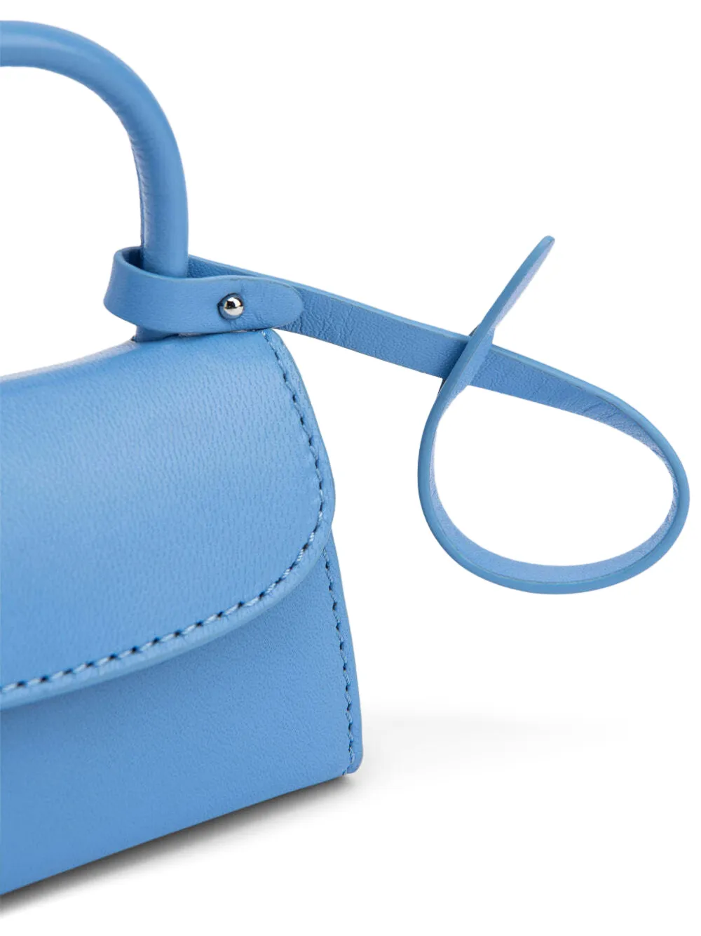 BY FAR Mini card holder Blauw