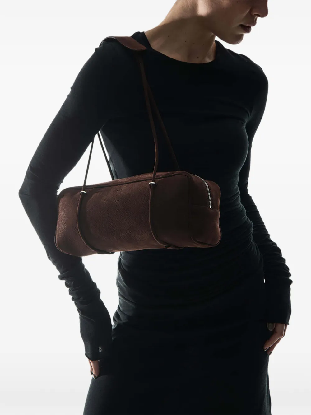 BY FAR Kimberly East-West bag Bruin