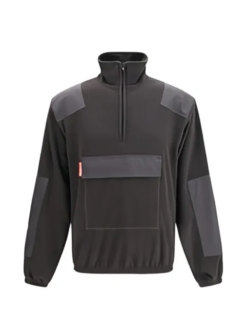 GR10K Replicated 55000 half-zip panelled sweater