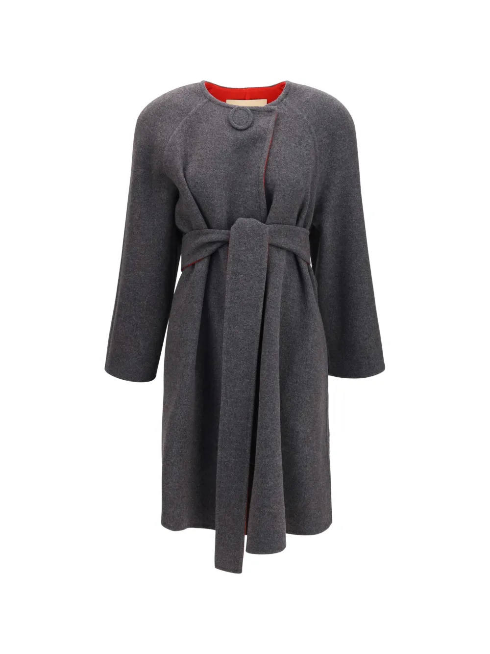 Valentino Garavani belted wool-blend coat - Grau
