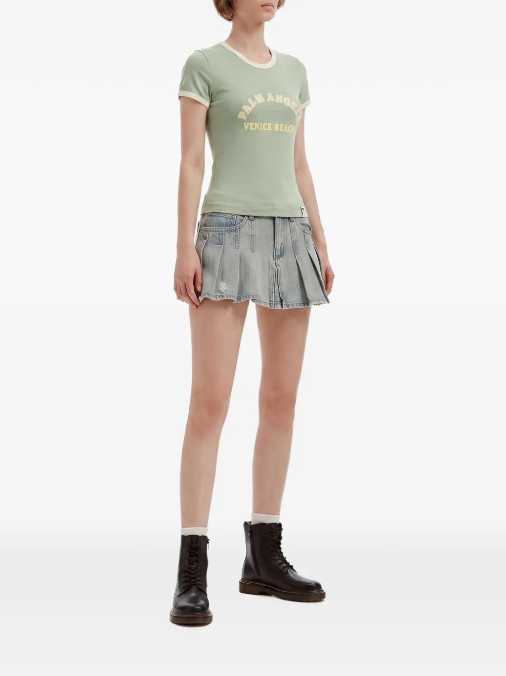 Palm Angels Cali Vibes slim T-shirt Groen