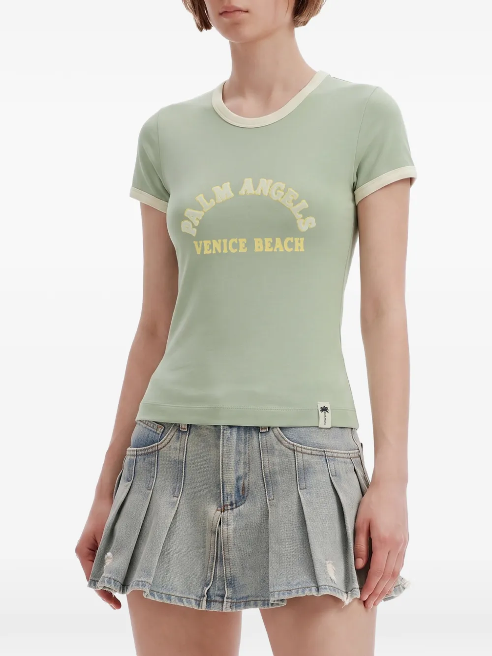 Palm Angels Cali Vibes slim T-shirt Groen