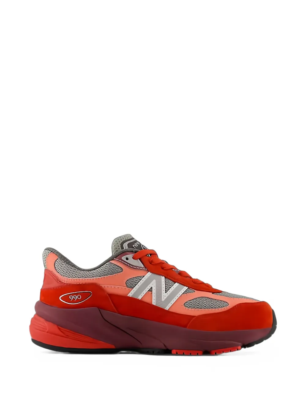 New Balance Kids 990V6 lace-up sneakers - Rosso