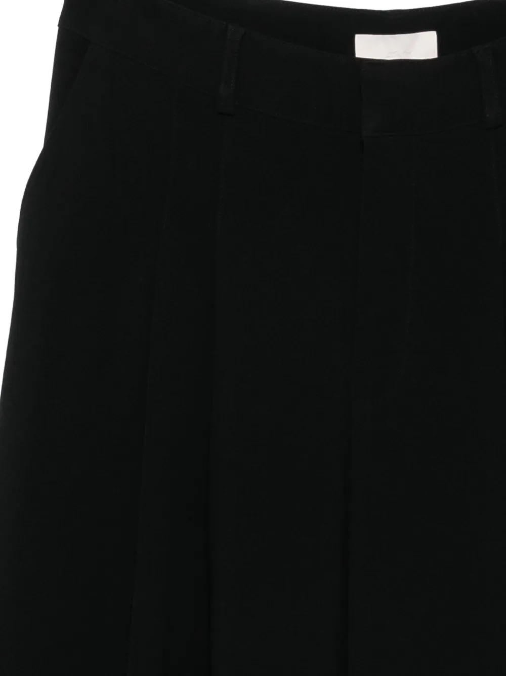 Cinq A Sept pleated wide-leg trousers Zwart