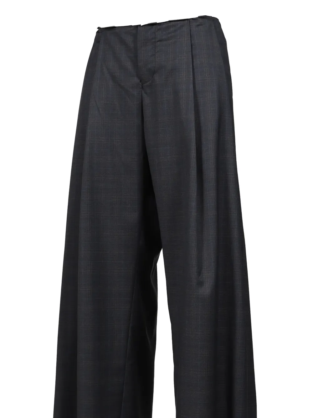 Natasha Zinko rolled-waist palazzo pants Grijs