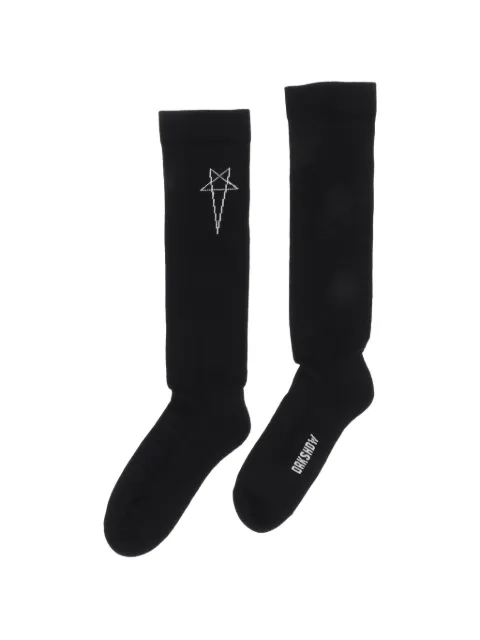 Rick Owens DRKSHDW Pentagram knee-high socks