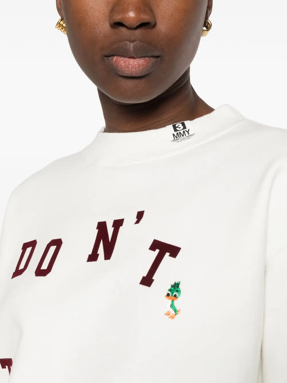 Maison MIHARA YASUHIRO flocky-print sweatshirt Wit