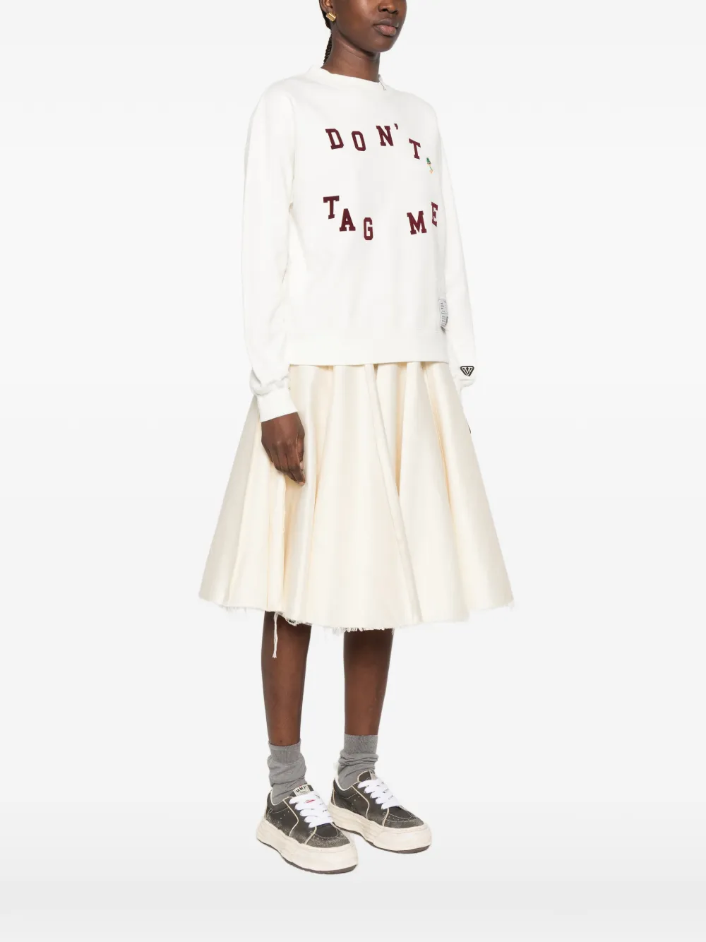 Maison MIHARA YASUHIRO flocky-print sweatshirt Wit