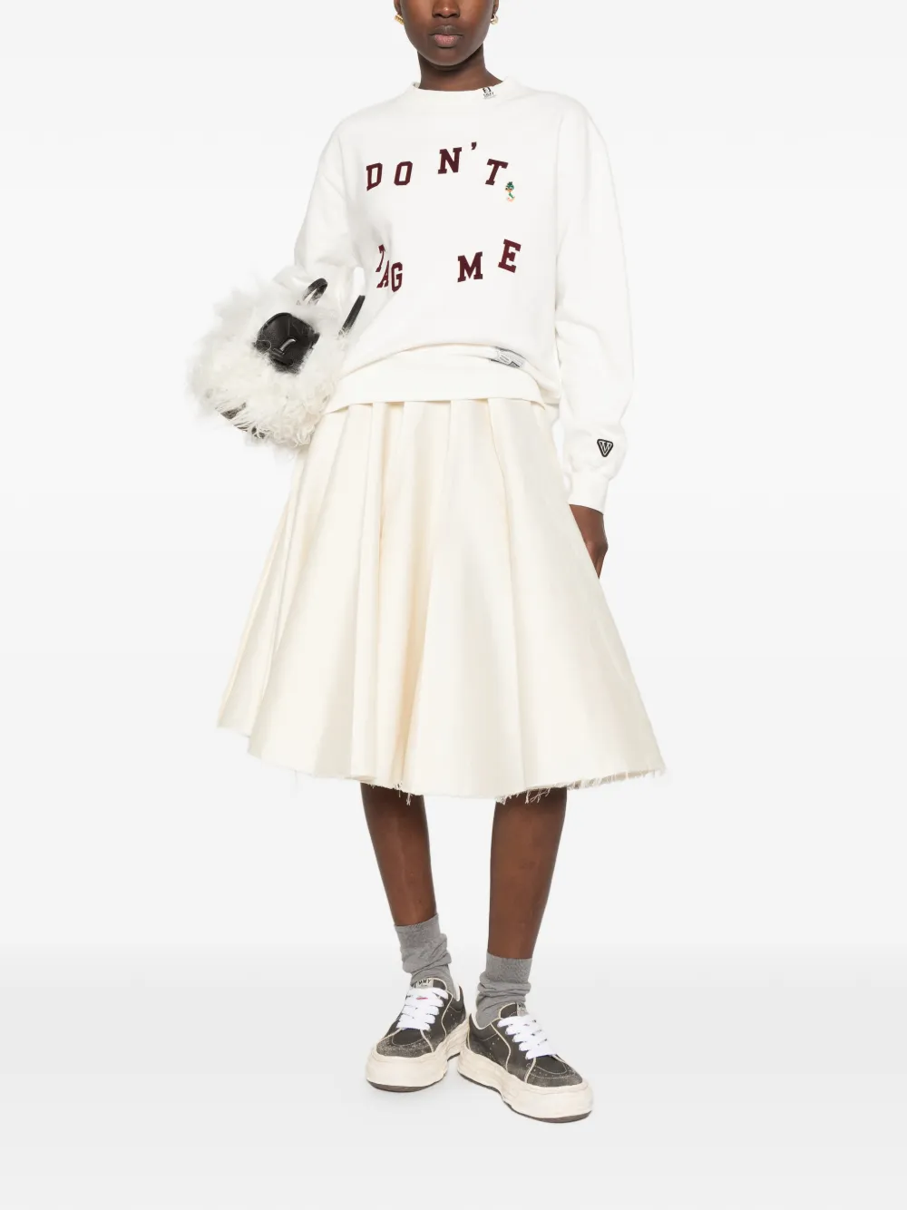 Maison MIHARA YASUHIRO flocky-print sweatshirt Wit