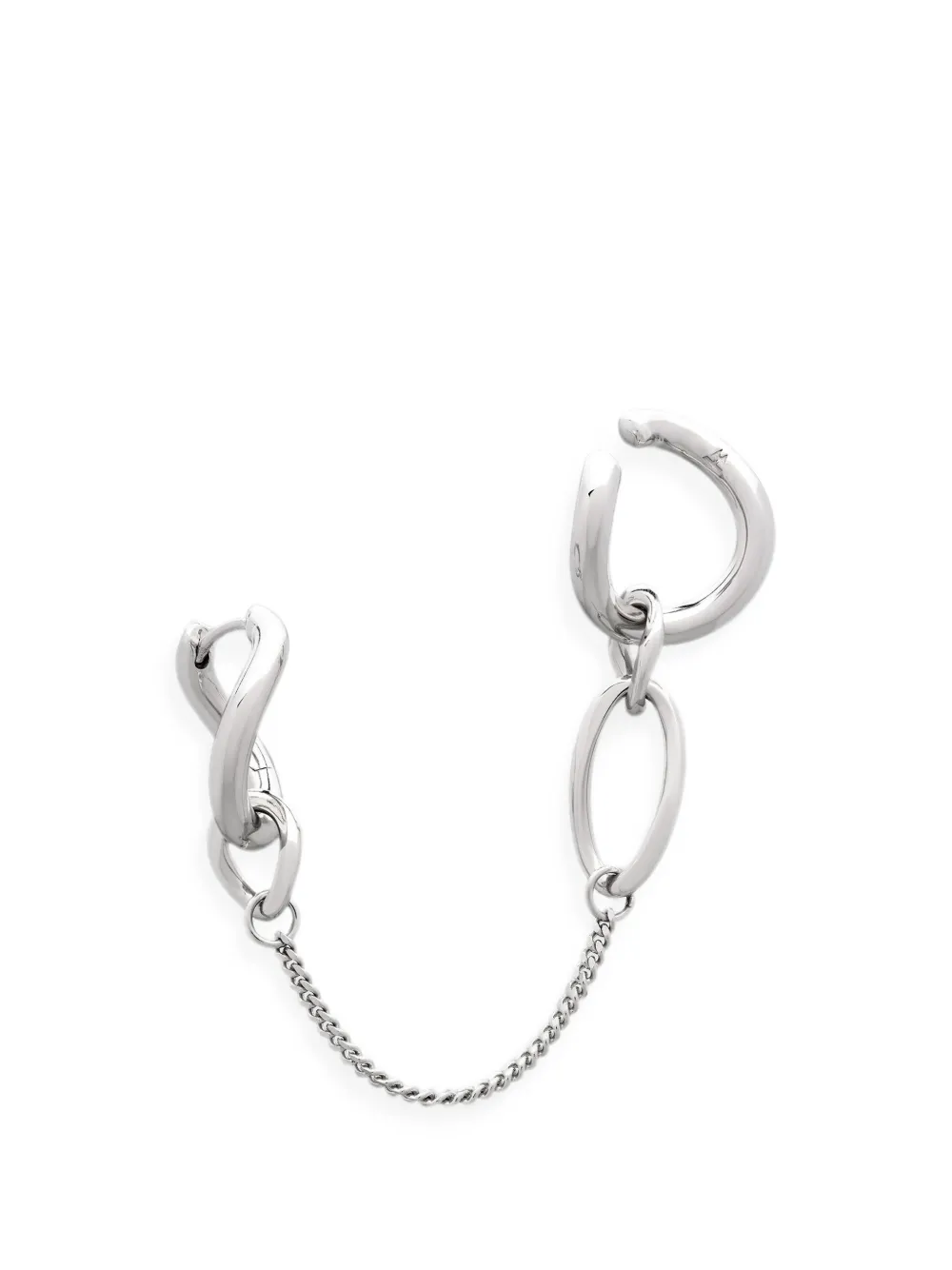 Tom Wood River chained ear cuff - Argento