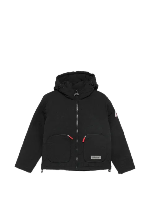 sprayground kid quilted shark-patch jacket