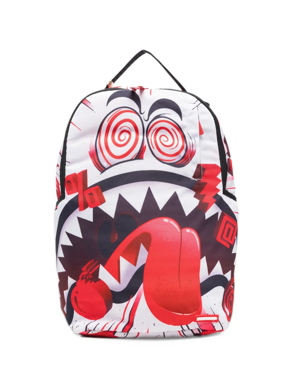 Sprayground Zaino Twisted Dlxr con stampa grafica - Bianco