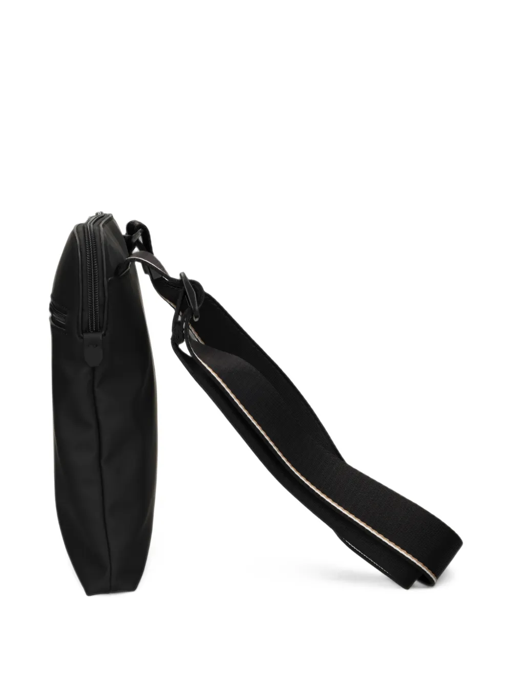 BOSS Zeph logo-plaque shoulder bag Zwart