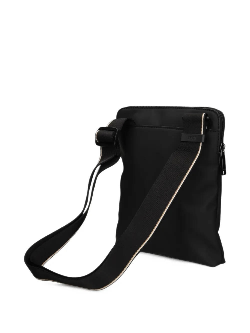 BOSS Zeph logo-plaque shoulder bag Zwart