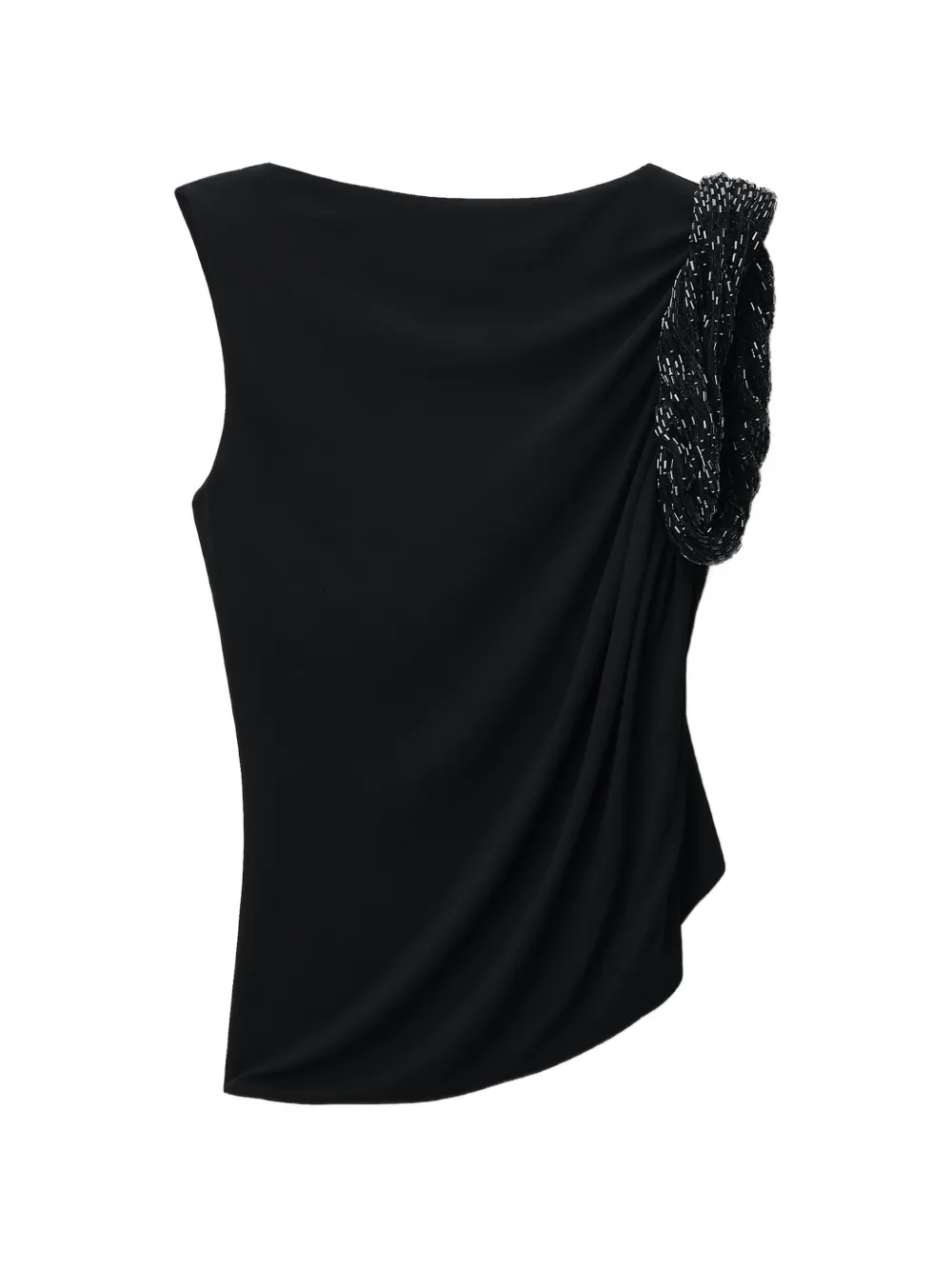Alexander Wang crystal twist sleeveless top Zwart