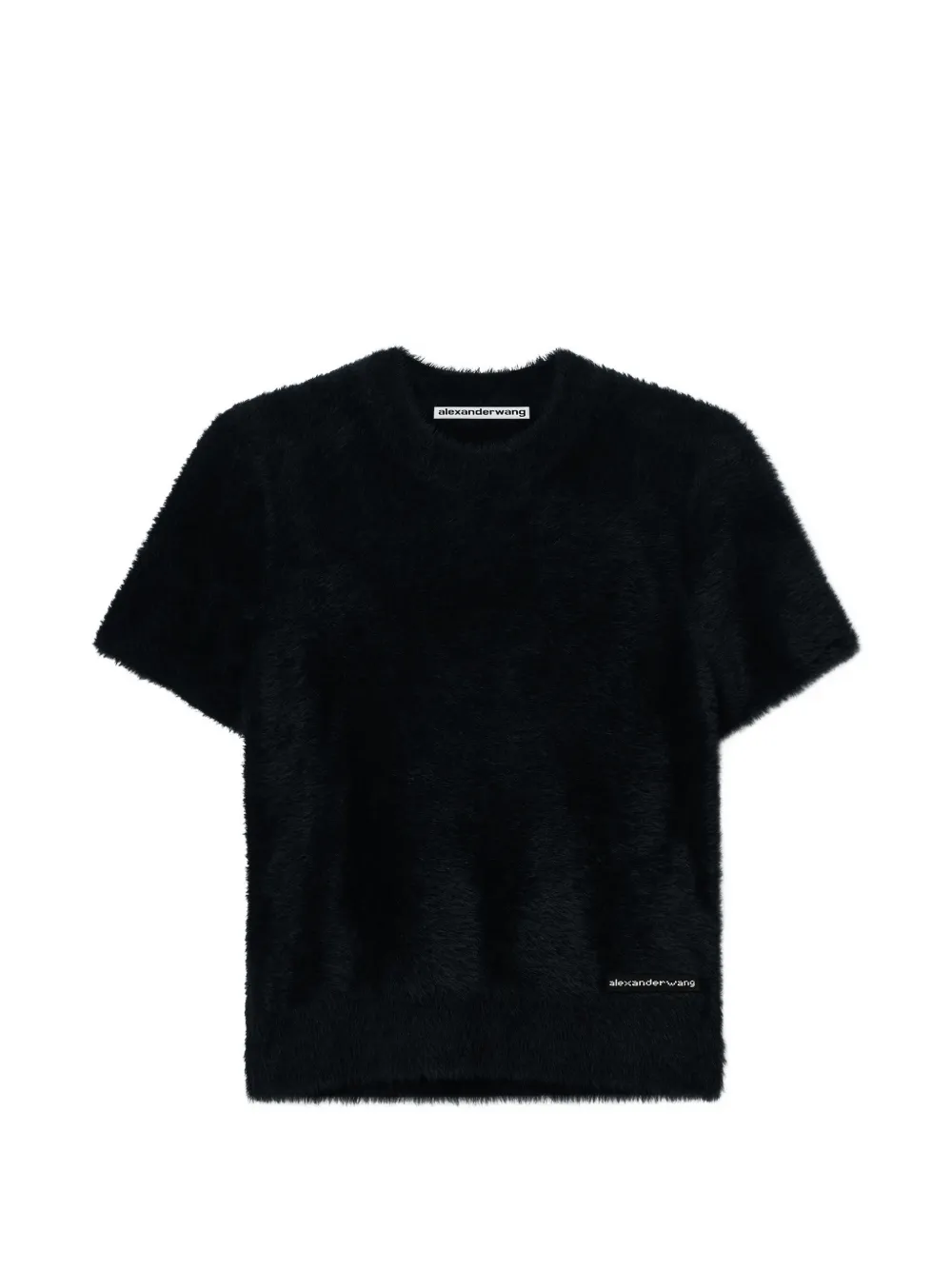 Alexander Wang textured chenille crewneck pullover Zwart