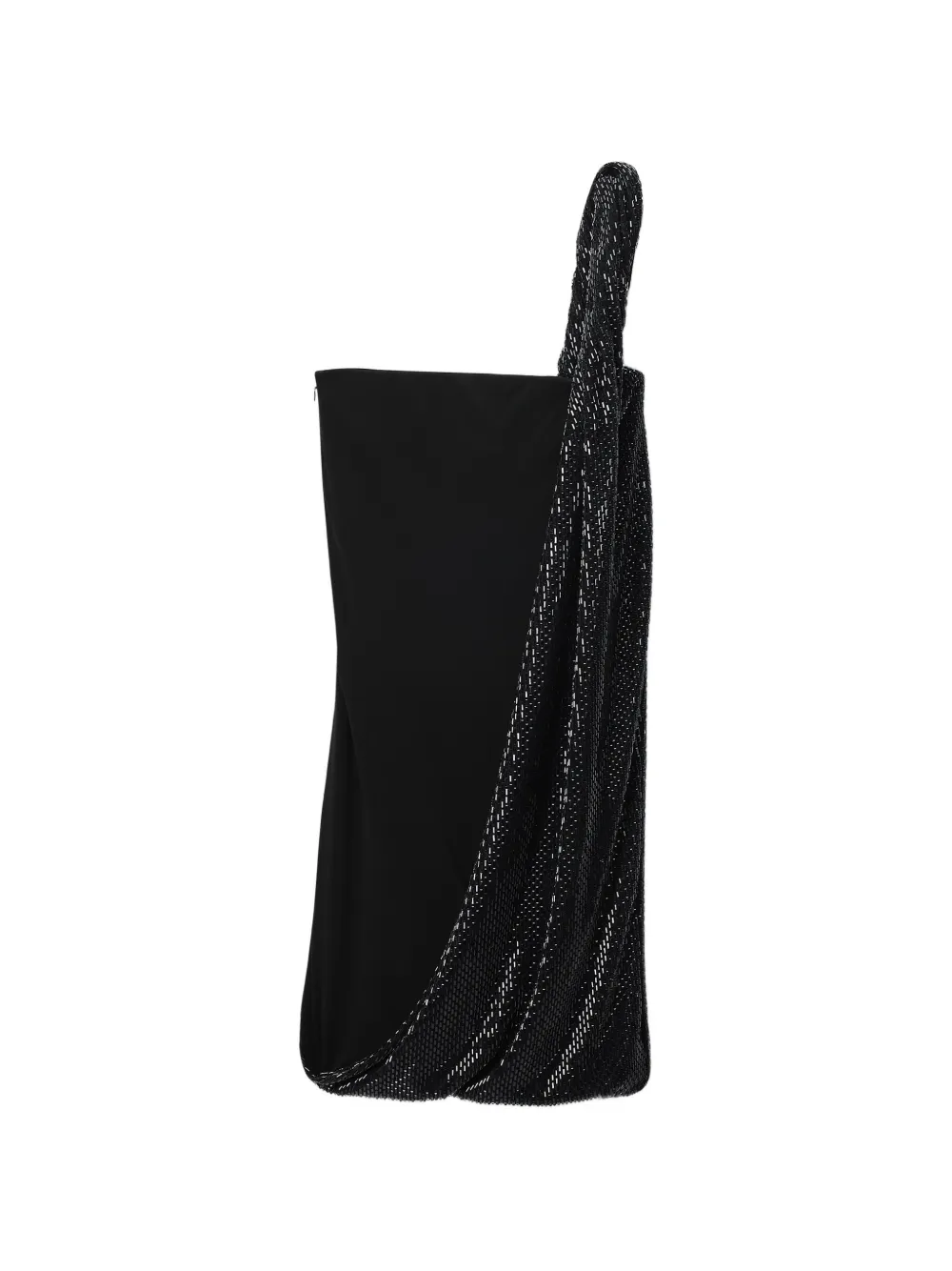 Alexander Wang crystal twist asymmetric strapless dress - Nero