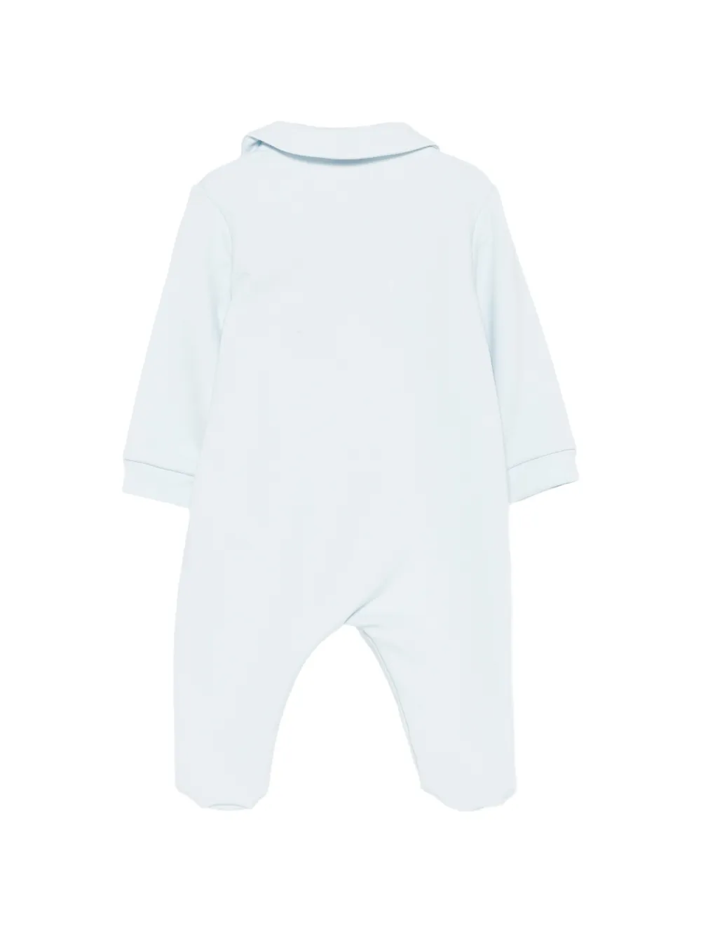 Il Gufo fox-patch Peter Pan-collar romper Blauw
