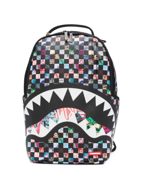 Sprayground Sharkverse Universe checkered backpack