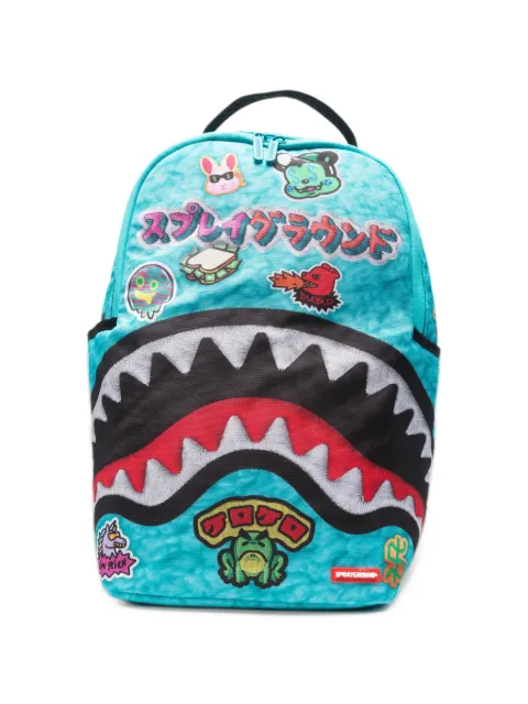 Sprayground Lucky Pack graphic-patch shark-print backpack