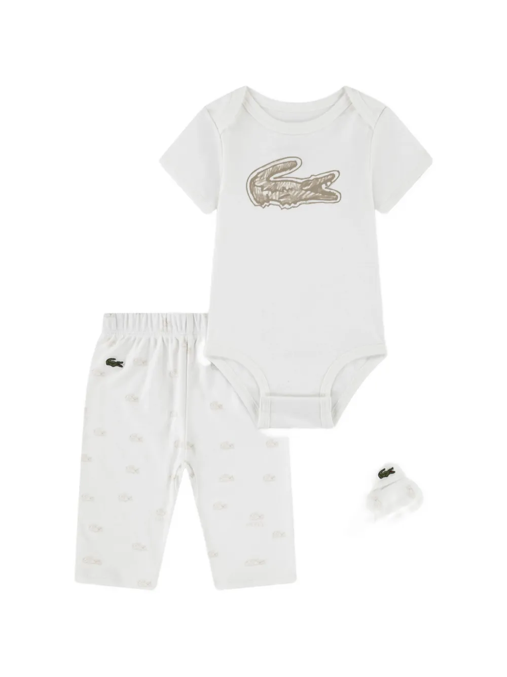 Lacoste Kids logo-print trousers set (set of three) Wit
