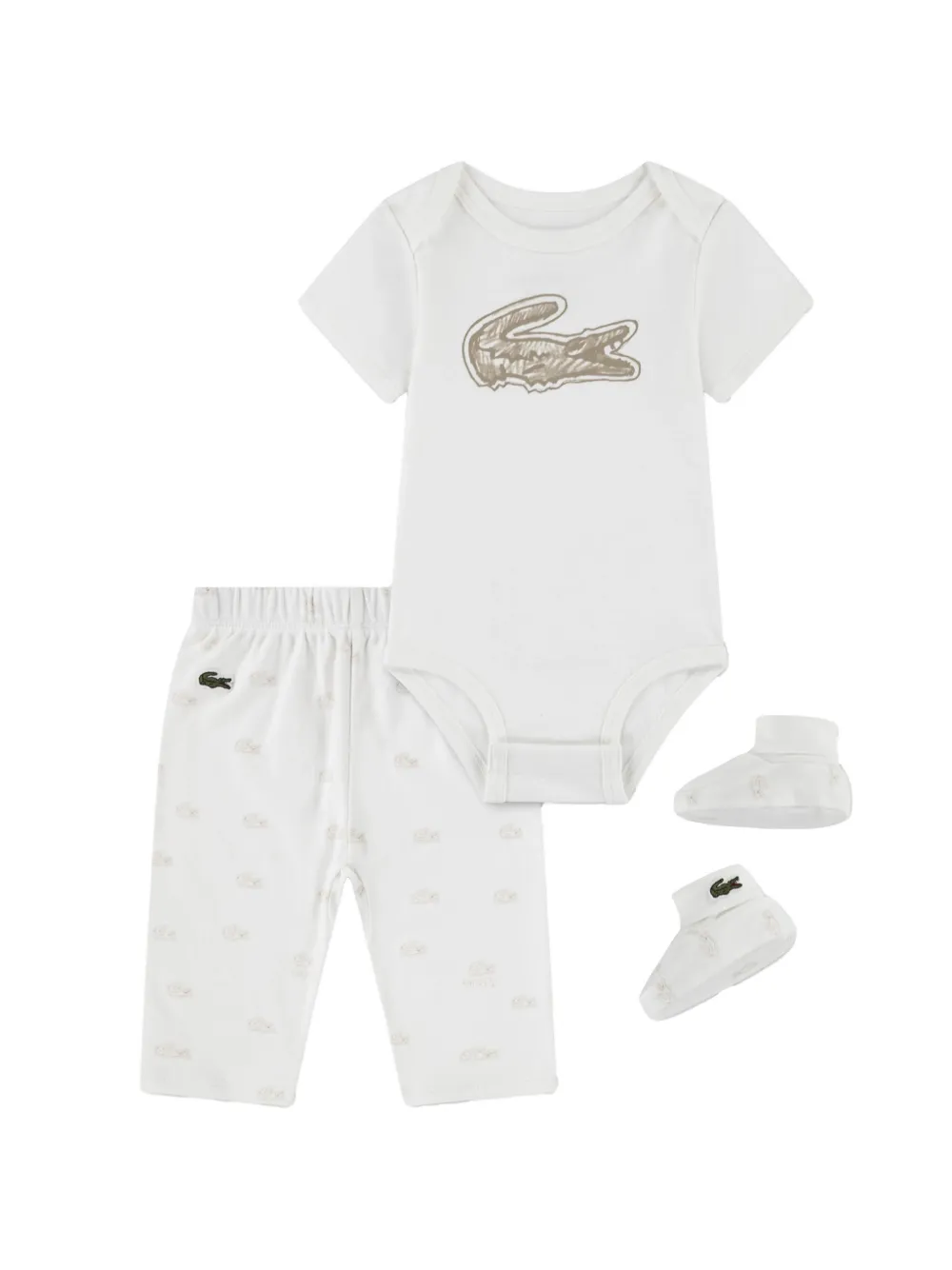 Lacoste Kids logo-print trousers set (set of three) Wit