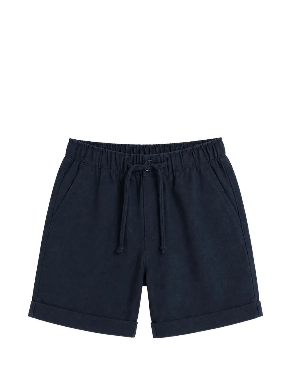 BEL-AIR KIDS drawstring turned-up shorts - Blu
