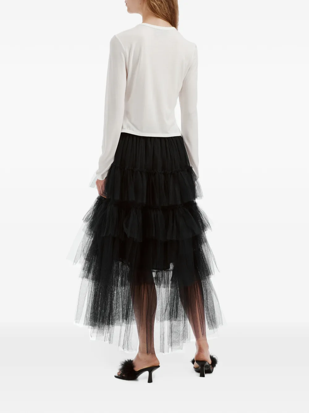 Simone Rocha bow-detail long-sleeve T-shirt Beige