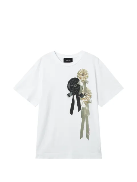 Simone Rocha Ribbon Rosette bow-embellished T-shirt