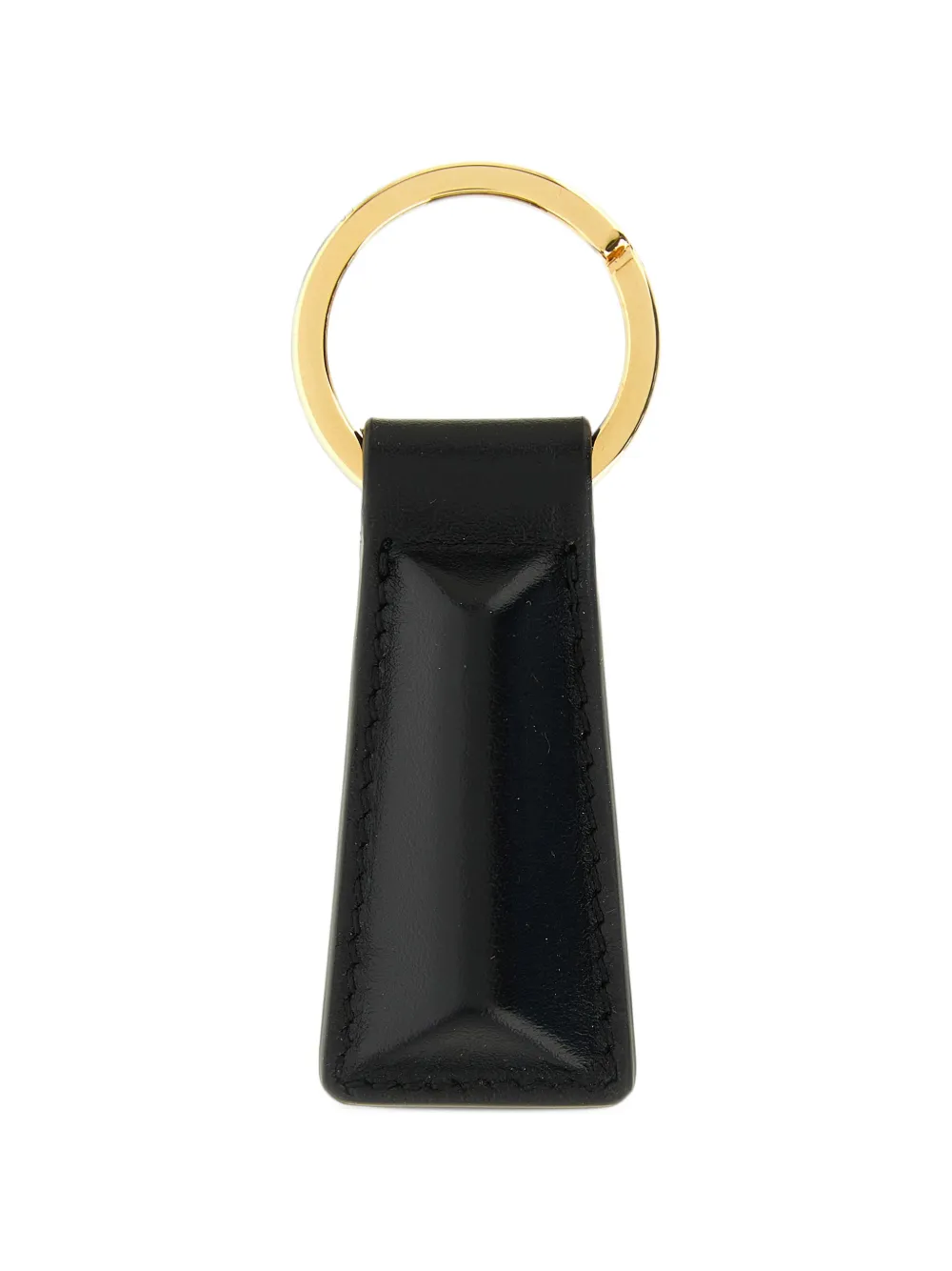 Jil Sander Linea padded leather keyring Zwart