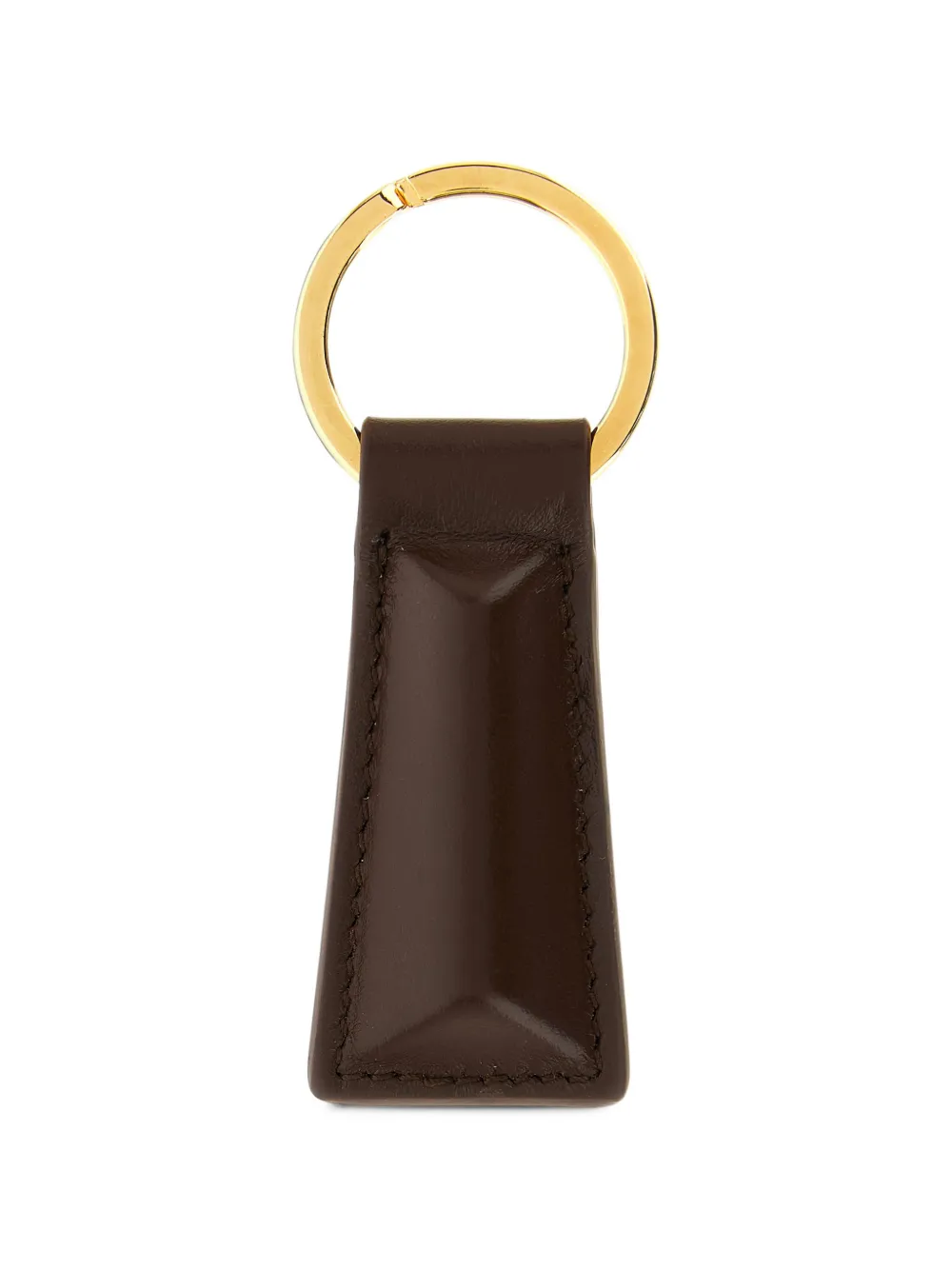Jil Sander Linea padded leather keyring Bruin