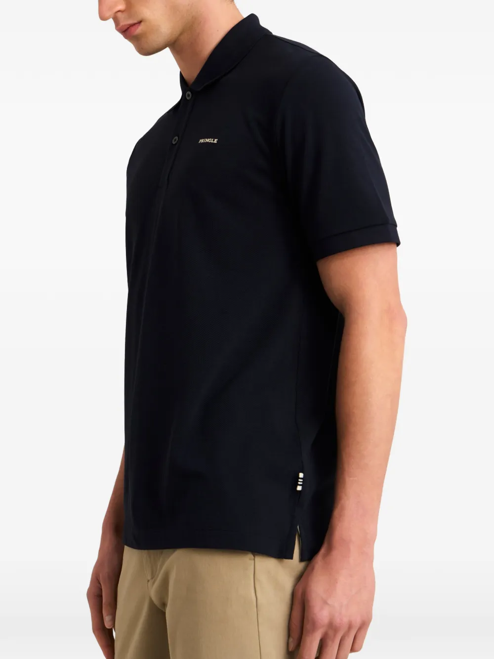 Pringle of Scotland logo-print polo shirt Blauw
