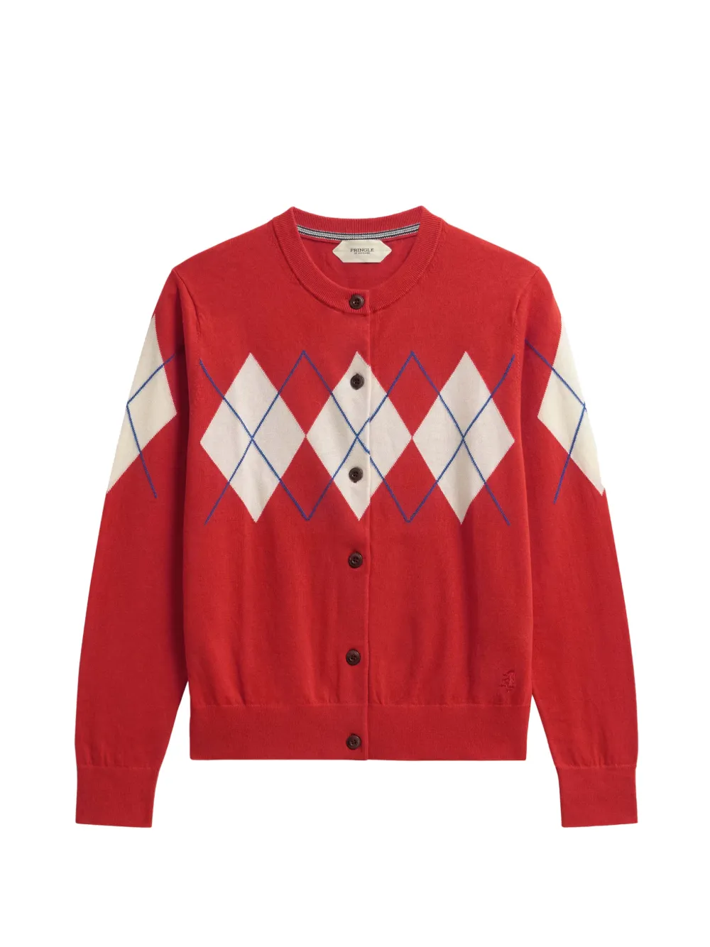 Pringle of Scotland diamond-pattern cardigan - Rot