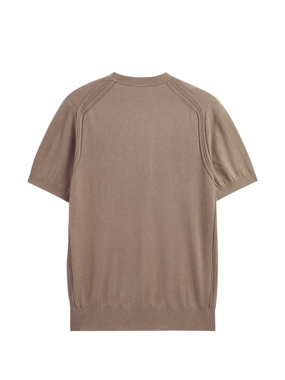 Pringle of Scotland silk-blend knitted T-shirt Bruin